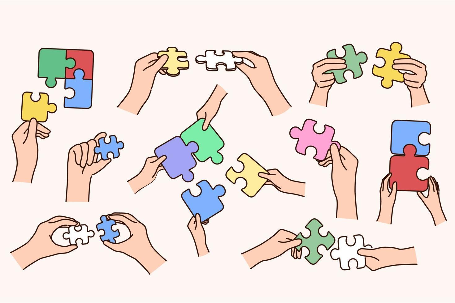 Featured image for free jigsaw puzzles - hobby. Vector illustration ...