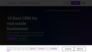 Screenshot of 10 Best Real Estate CRM for Realtors & Agents in 2025 | Freshsales