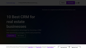 Screenshot of 10 Best Real Estate CRM for Realtors & Agents in 2025 | Freshsales