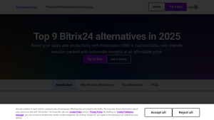 Screenshot of 9 Best Bitrix24 Alternatives & Competitors in 2025 | Freshsales