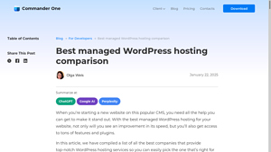 Screenshot of 7 Best Managed WordPress Hosting with Prices in 2025