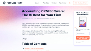 Screenshot of Accounting CRM Software: The 15 Best for Your Firm -