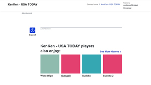 Screenshot of Play KenKen - USA TODAY Games