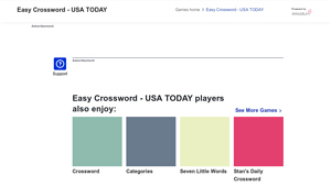 Screenshot of Play Easy Crossword - USA TODAY Games