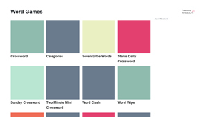 Screenshot of Free Online Word Games | USA TODAY