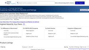 Screenshot of Best Customer Data Platforms Reviews 2025 | Gartner Peer Insights