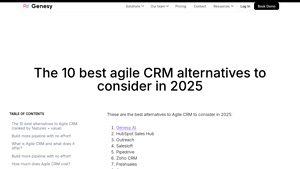 Screenshot of The 10 best agile CRM alternatives to consider in 2025