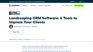 Screenshot of Landscaping CRM Software: 6 Tools to Impress Your Clients - Jobber