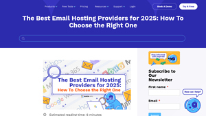 Screenshot of The Best Email Hosting Providers for 2025 - GlockApps