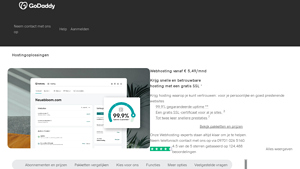 Screenshot of Web Hosting | Lightning Fast Hosting & One Click Setup - GoDaddy