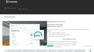Screenshot of Web Hosting | Lightning Fast Hosting & One Click Setup - GoDaddy