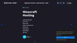 Screenshot of Gravel Host | Best Minecraft Server Hosting / Game Servers