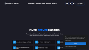 Screenshot of fivem server hosting - Gravel Host