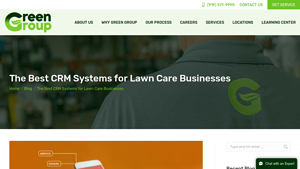 Screenshot of The Best CRM Systems for Lawn Care Businesses - Green Group