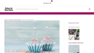 Screenshot of Your Hebrew Birthday