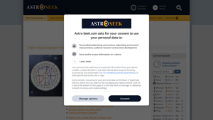 Screenshot of Transit Chart Online, Free Astrology Calculator - Horoscopes