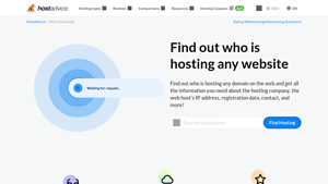 Screenshot of WhoIs Hosting This Site? | Hosting Checker Free Tool - HostAdvice