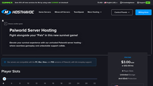 Screenshot of Palworld Server Hosting | Host Havoc