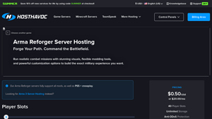 Screenshot of Arma Reforger Server Hosting | Host Havoc