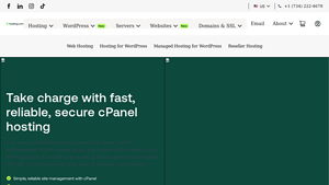 Screenshot of High Performance cPanel Web Hosting