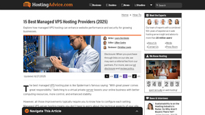 Screenshot of 15 Best Managed VPS Hosting Providers (2025) - HostingAdvice.com