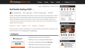 Screenshot of Best Reseller Hosting of 2025: Our Tests & Reviews
