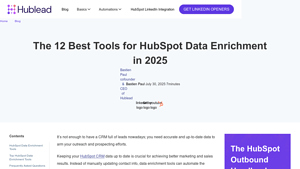 Screenshot of The 12 Best Tools for HubSpot Data Enrichment in 2025 - Hublead