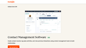 Screenshot of Free Contact Management Software | HubSpot CRM