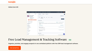 Screenshot of Free CRM Lead Management Software - HubSpot