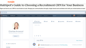 Screenshot of HubSpot's Guide to Choosing a Recruitment CRM for Your Business