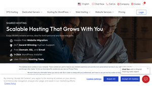 Screenshot of Best Shared Web Hosting 2025 - InMotion Hosting