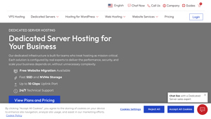 Screenshot of Best Dedicated Server Hosting 2025 - InMotion Hosting