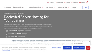 Screenshot of Best Dedicated Server Hosting 2025 - InMotion Hosting