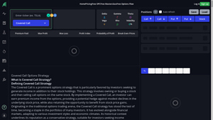 Screenshot of Covered Call Options Strategy | Visualize + Live Data | InsiderFinance