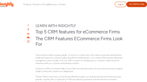 Screenshot of Top 5 CRM features for eCommerce businesses