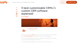Screenshot of 5 best customizable CRMs (+ custom CRM software explained)