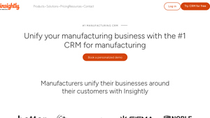 Screenshot of Unify your manufacturing business with the #1 CRM for manufacturing