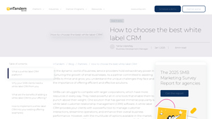 Screenshot of How to choose the best white label CRM - inTandem - vCita