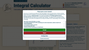 Screenshot of Integral Calculator • With Steps!