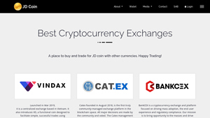 Screenshot of Best Cryptocurrency Exchanges - JD Coin