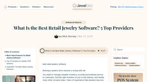 Screenshot of What Is the Best Retail Jewelry Software? 5 Top Providers - Jewel360