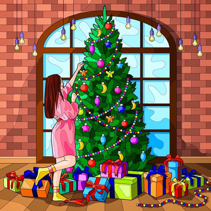 Featured image for jigidi puzzles - Decorated tree in the house