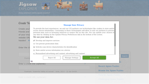 Screenshot of Create a Custom Jigsaw Puzzle