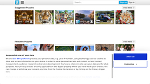 Screenshot of Free Online Jigsaw Puzzles