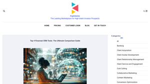 Screenshot of Top 4 Financial CRM Tools: The Ultimate Comparison Guide
