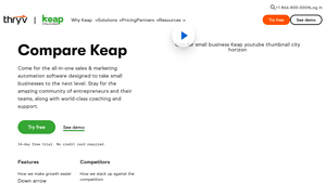 Screenshot of Why Choose Keap | Keap - Small Business CRM & Automation