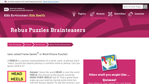 Screenshot of Rebus Puzzles Brainteasers | Kids Environment Kids Health