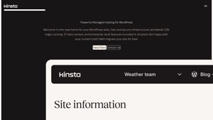 Screenshot of Simply Better Managed Hosting for WordPress - Kinsta