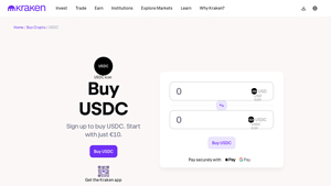 Screenshot of The guide to buying USDC today. - Kraken