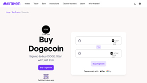Screenshot of Buy Dogecoin - The guide to buying DOGE today. - Kraken